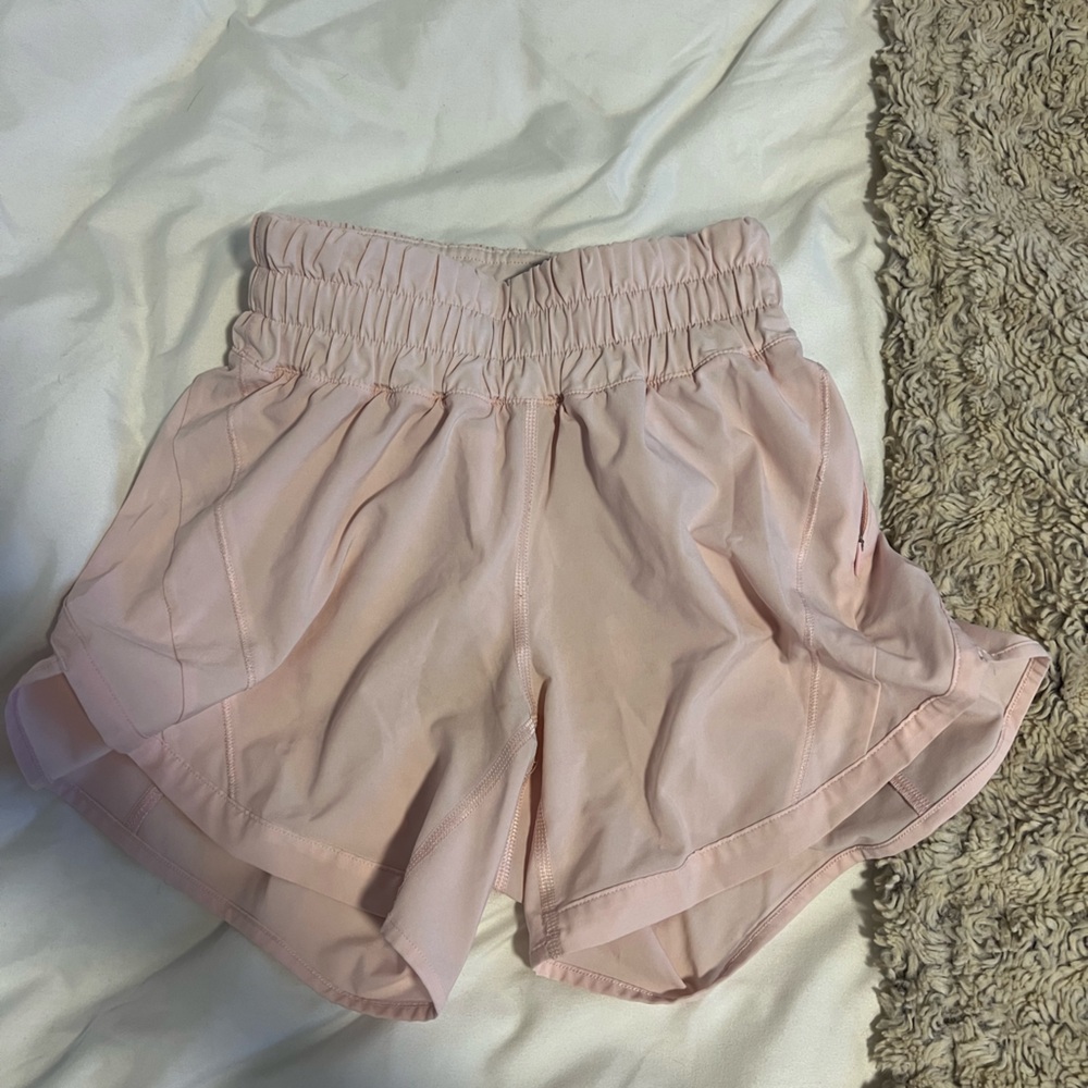Lululemon Athletica Light Pink Athletic Shorts